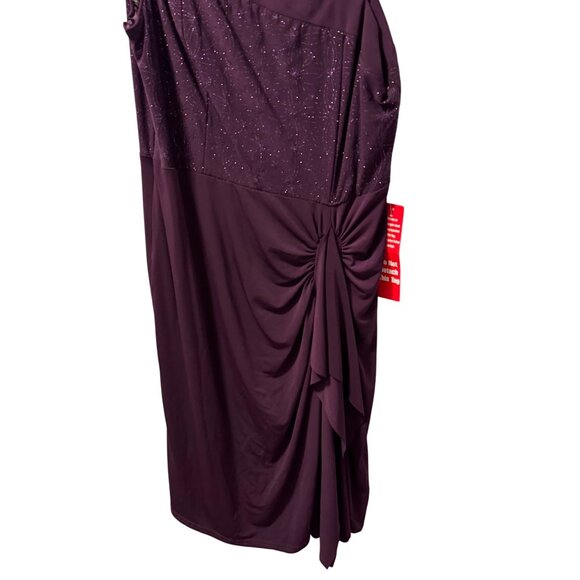 R&M Richards One-Shoulder Asymmetrical Cocktail Dress Size 14 .NWT - Picture 6 of 12